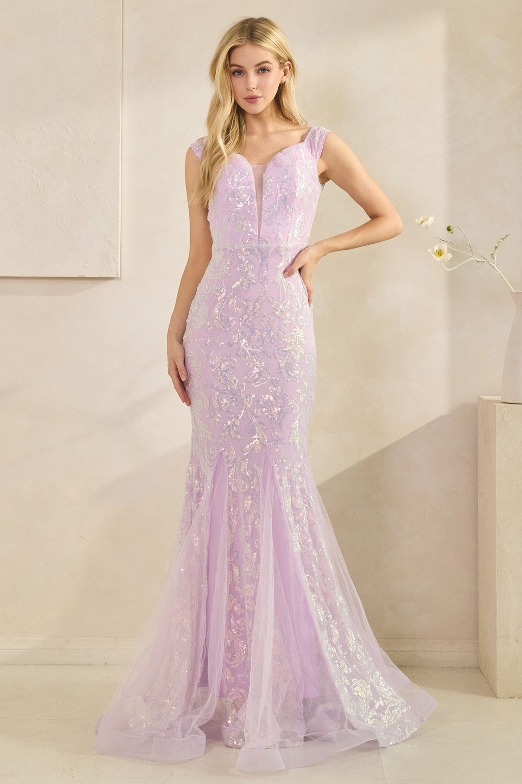 Mermaid Drop Shoulder Dress
