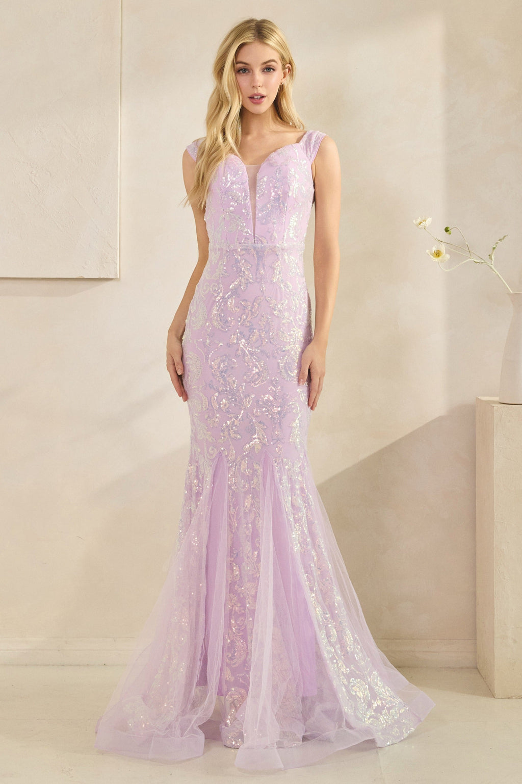 Mermaid Drop Shoulder Dress