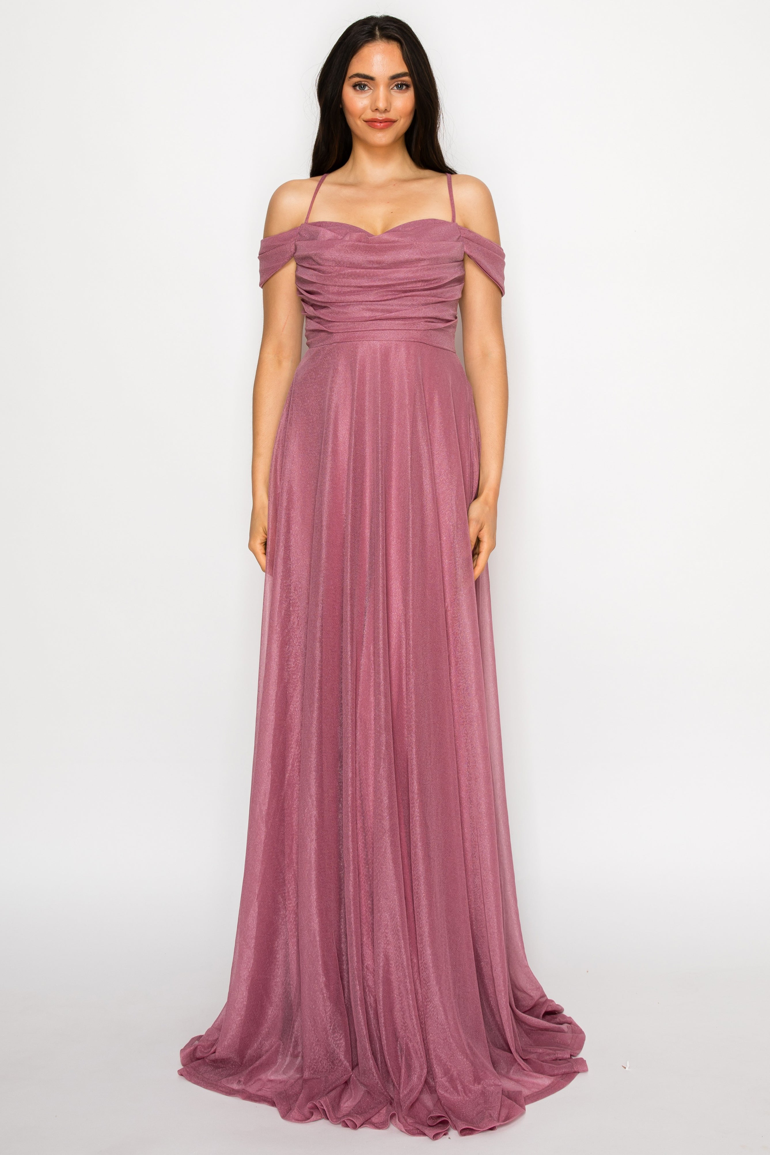 Sweetheart Off-Shoulder A-Line Gown