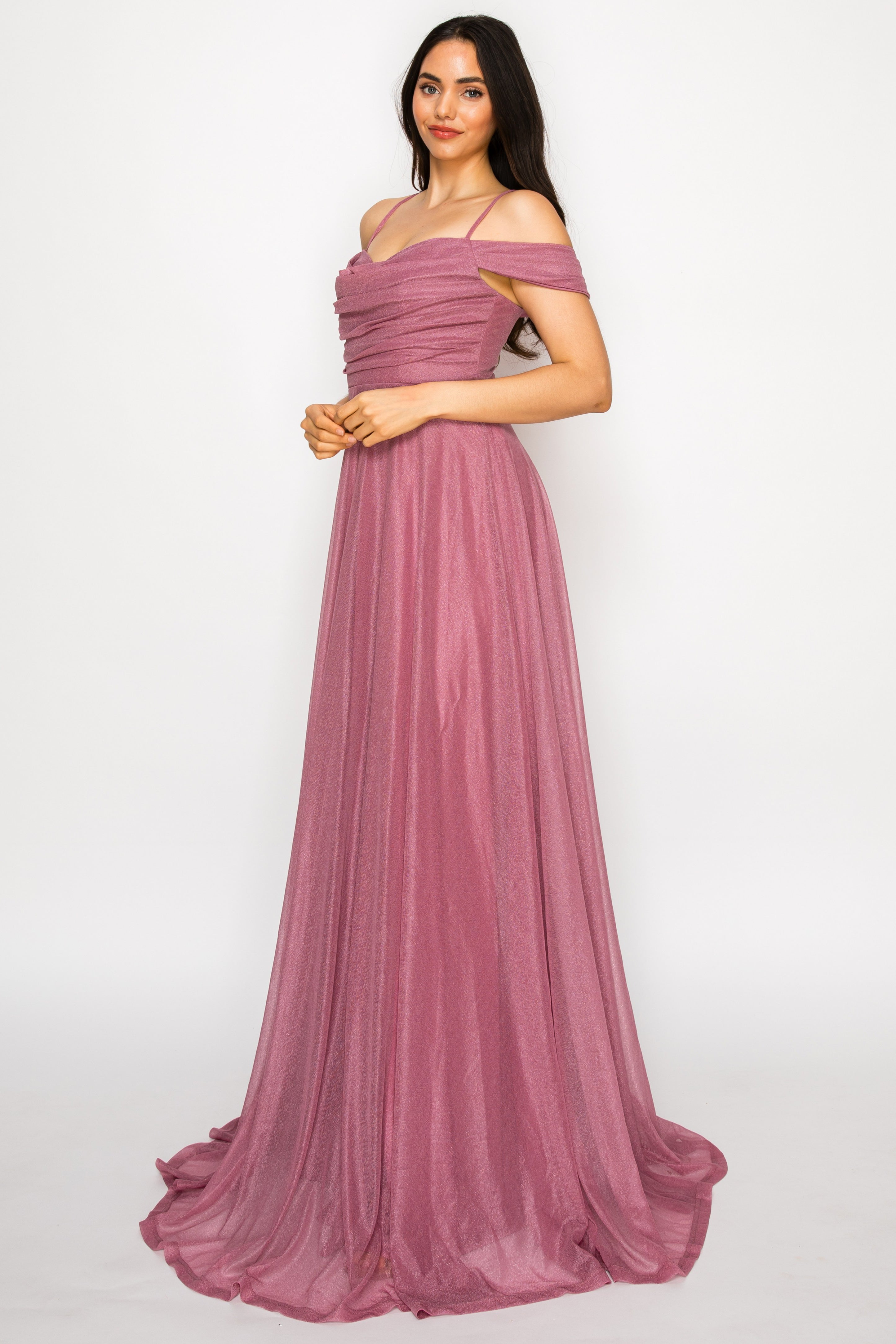 Sweetheart Off-Shoulder A-Line Gown