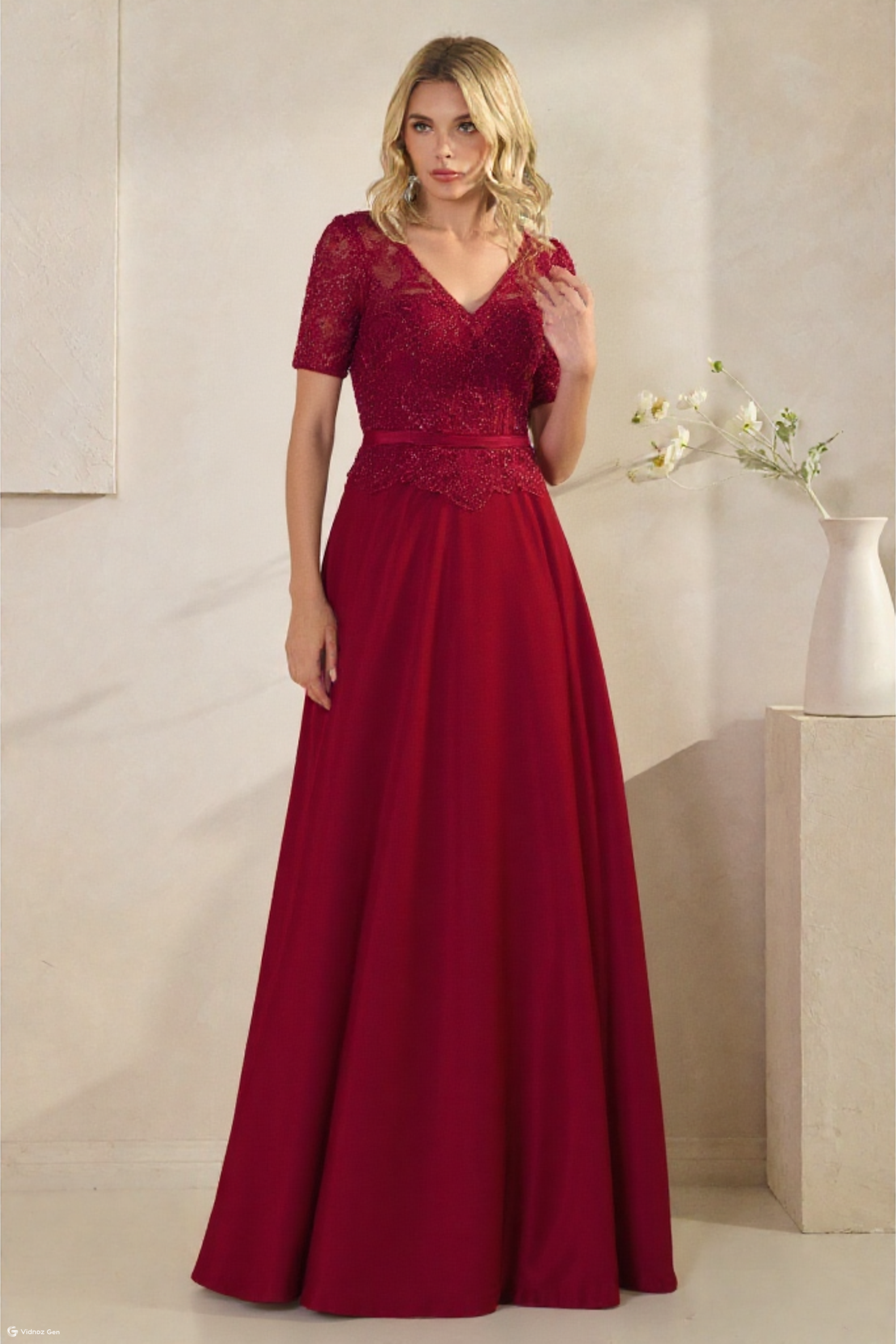 Lace Top A-Line dress